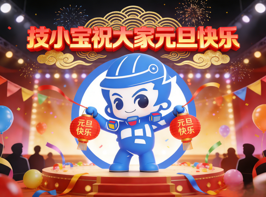 技小宝祝大家元旦快乐!!!