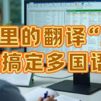 Excel里的翻译“魔法”:一键搞定多国语言!