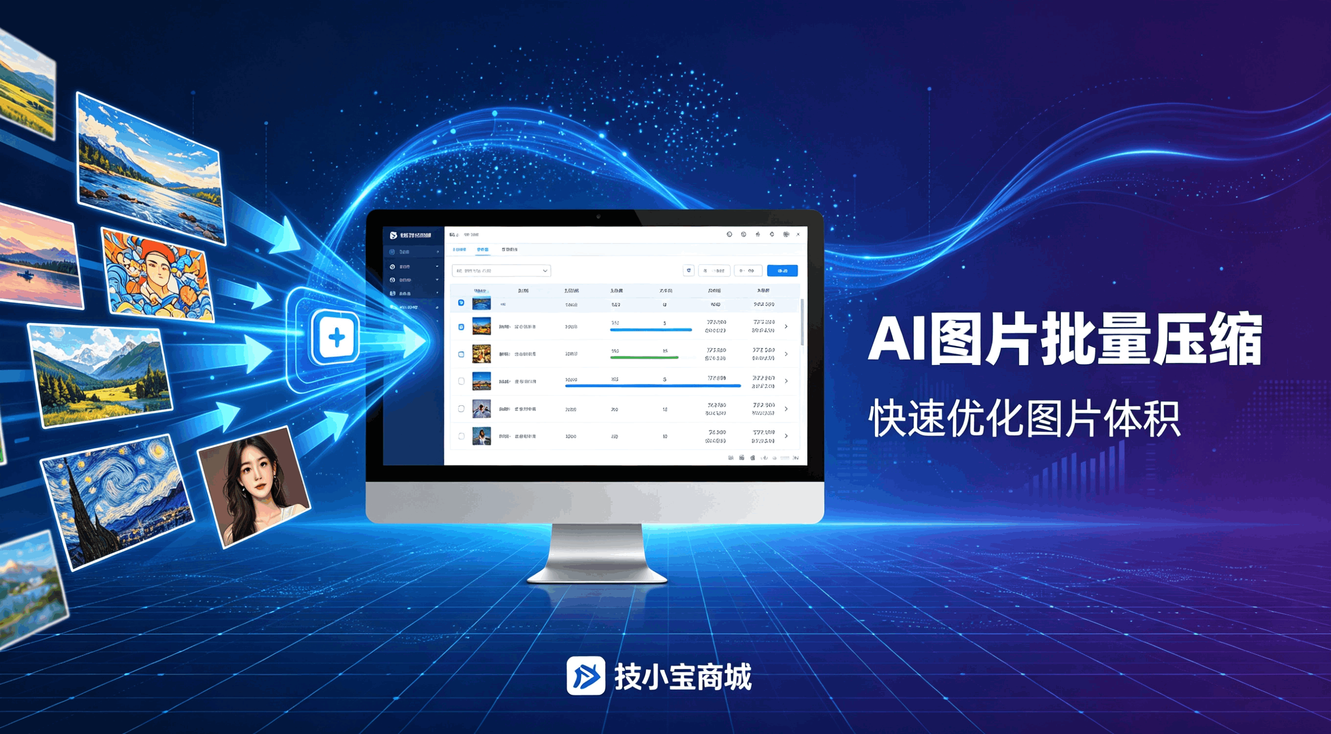 如何批量压缩AI生成的图片